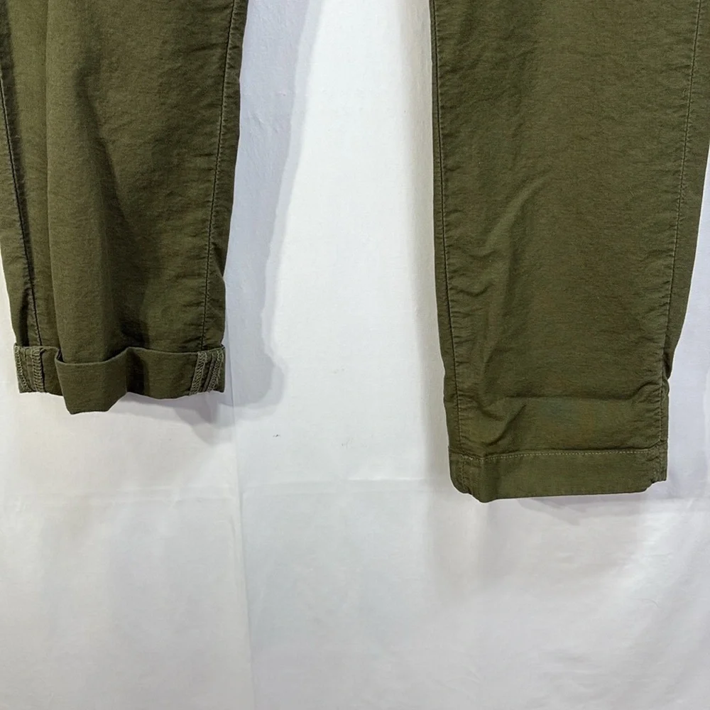 🦔 J.Crew Olive, cotton sun faded Chinos with Cuffs